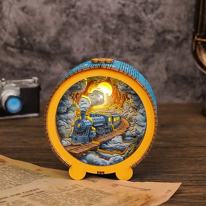 Steam Train Kit - 3D Wooden Puzzle Night Light