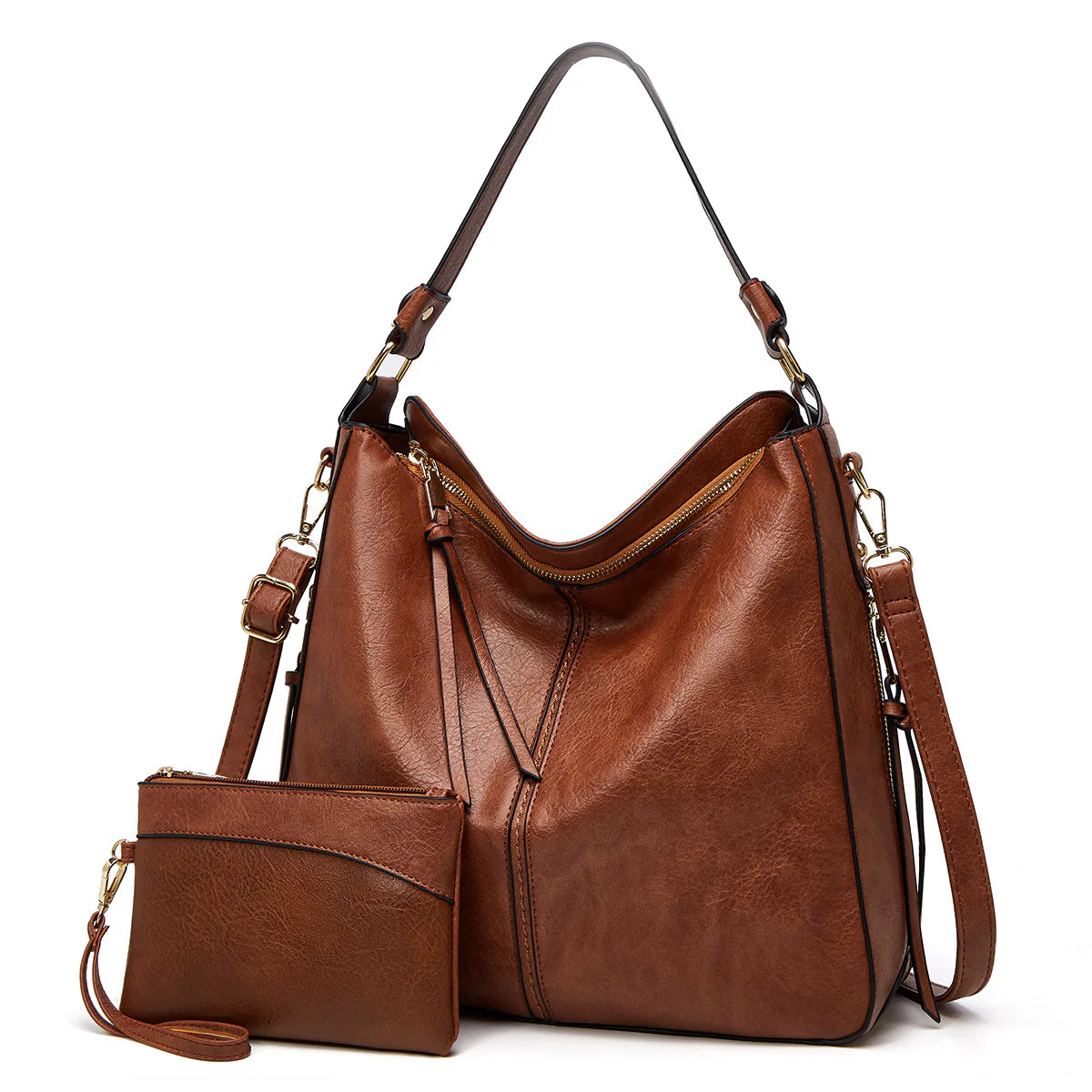 Luxury Hobo Anti-Theft Handbag + FREE Pouch Wallet