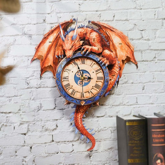 Flame Dragon – DIY Wooden Clock, 3D Puzzle Craft Kit