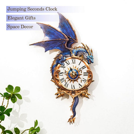 Blue Dragon – DIY Wooden Clock, 3D Puzzle Craft Kit