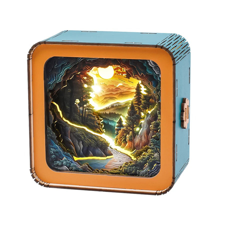 Sunset Wilderness Path Kit - 3D Wooden Puzzle Night Light