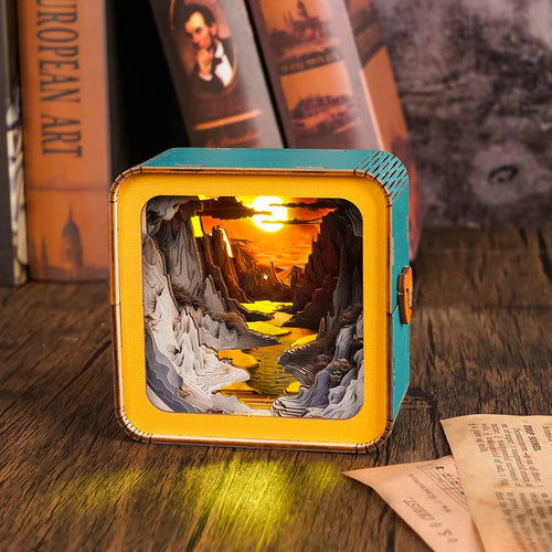 Long River Sunset Kit - 3D Wooden Puzzle Night Light