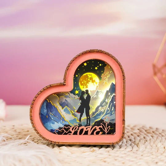 Lover in the Stars Kit - 3D Wooden Puzzle Night Light