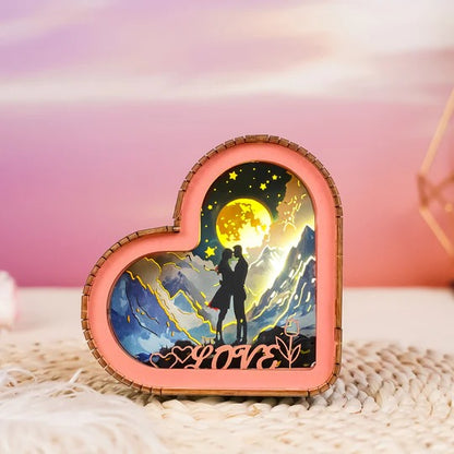 Lover in the Stars Kit - 3D Wooden Puzzle Night Light