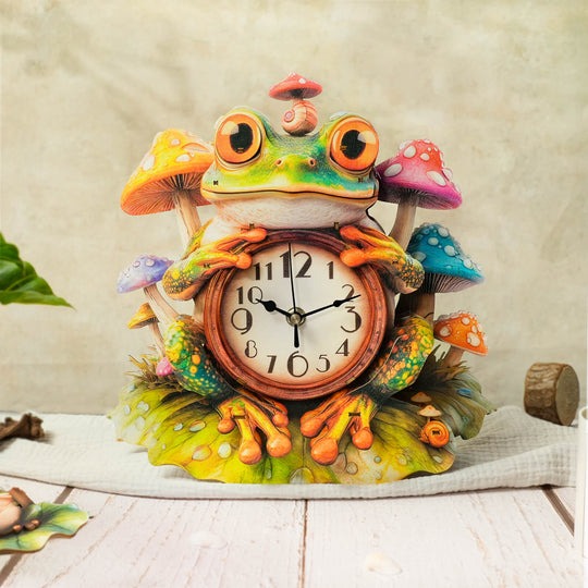 Frog – DIY Wooden Clock, 3D Puzzle Craft Kit