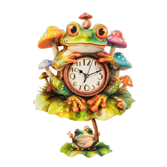 Frog – DIY Wooden Clock, 3D Puzzle Craft Kit