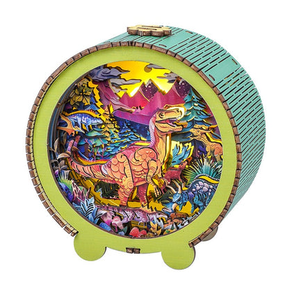Volcano Dinosaur Kit - 3D Wooden Puzzle Night Light