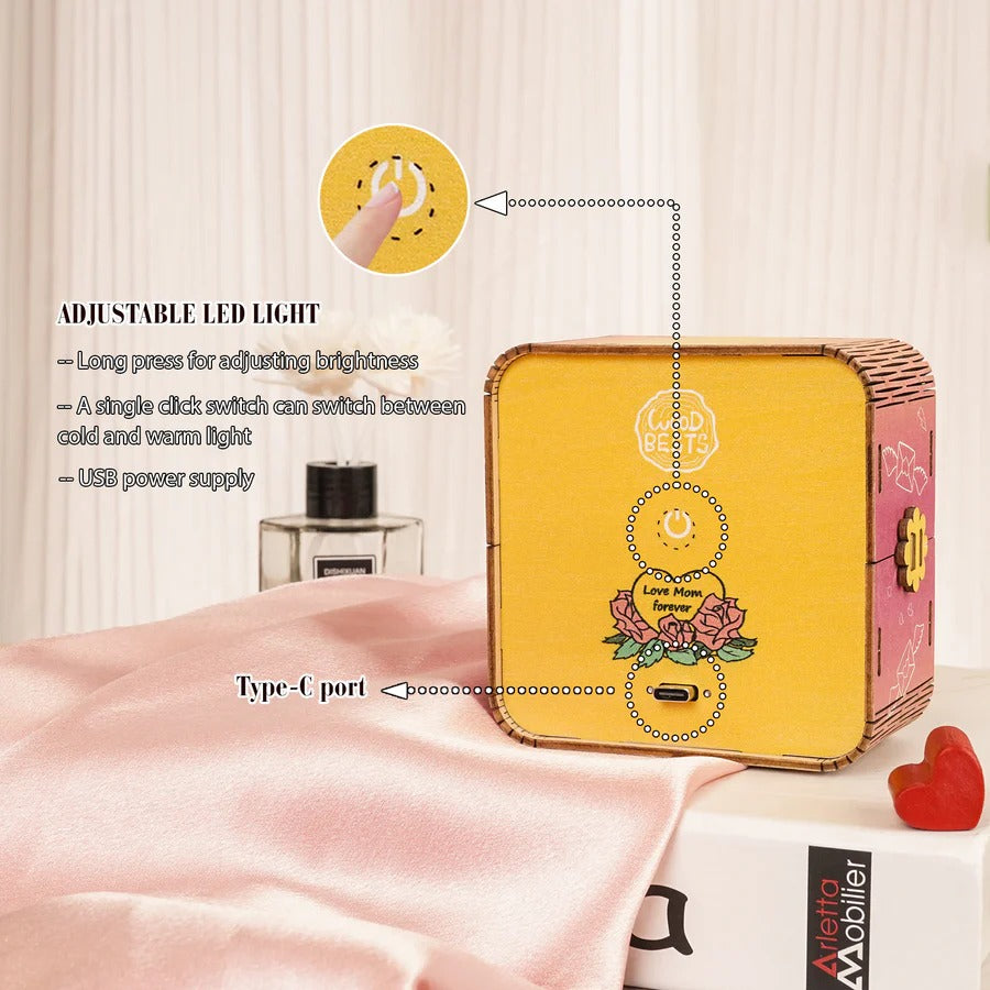 “Words fail, love endures” Kit- 3D Wooden Puzzle Night Light