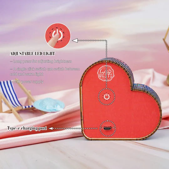 Flowers and Butterflies Kit - 3D Wooden Puzzle Night Light