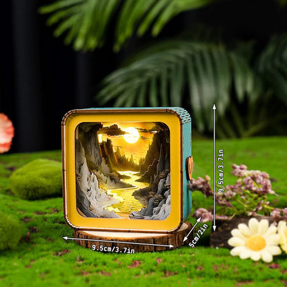 Long River Sunset Kit - 3D Wooden Puzzle Night Light