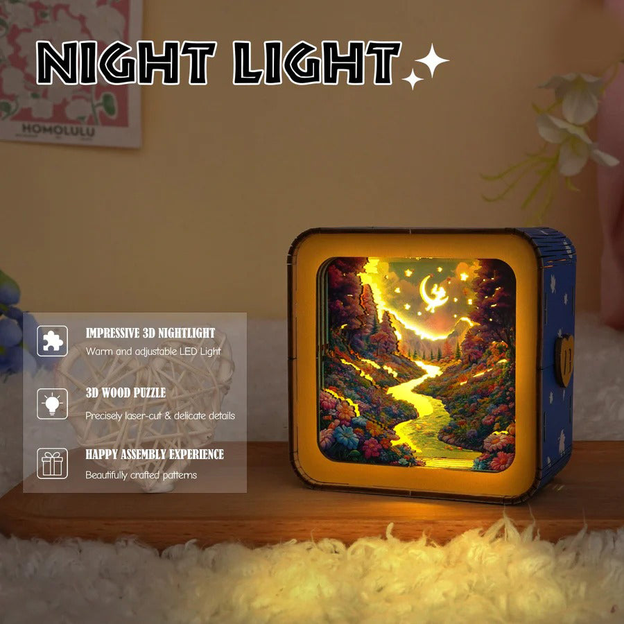 Dream Forest Kit - 3D Wooden Puzzle Night Light