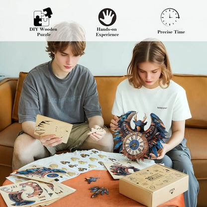Thunderbird – DIY Wooden Clock, 3D Puzzle Craft Kit