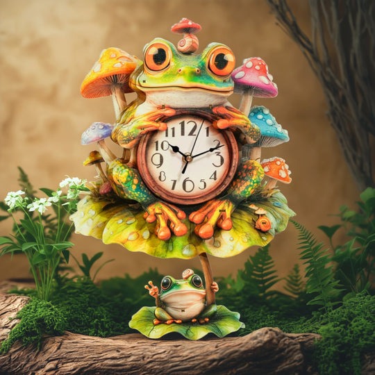 Frog – DIY Wooden Clock, 3D Puzzle Craft Kit
