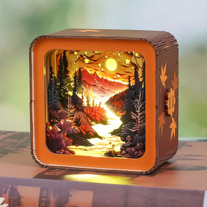 Forest Sunset Kit - 3D Wooden Puzzle Night Light