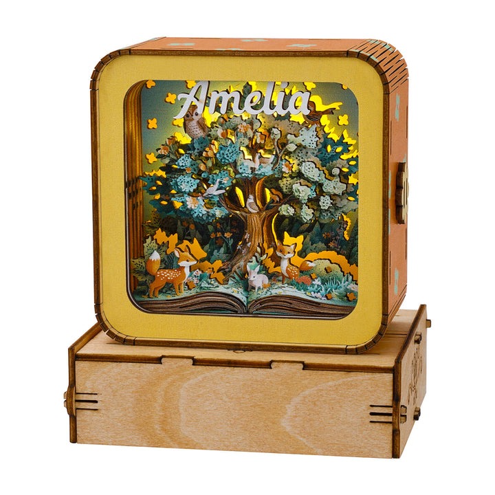 Paper Forest Kit - Personalized 3D Wooden Puzzle Night Light