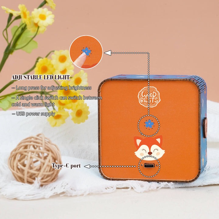 Star Fox Kit - Personalized 3D Wooden Puzzle Night Light