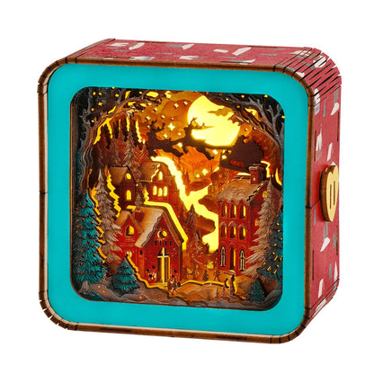 Wonderful Christmas Eve Kit - 3D Wooden Puzzle Night Light