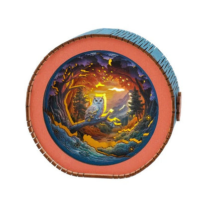 Forest Fantasy Owl Kit - 3D Wooden Puzzle Night Light