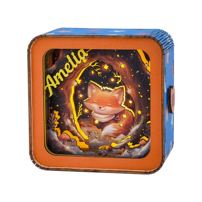 Star Fox Kit - Personalized 3D Wooden Puzzle Night Light