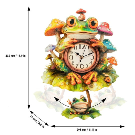 Frog – DIY Wooden Clock, 3D Puzzle Craft Kit