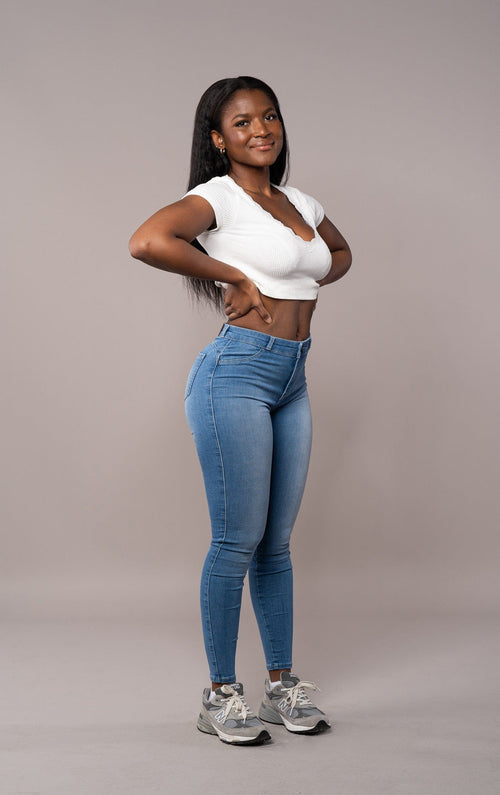 Contour Mid Waisted - Arctic Light Blue