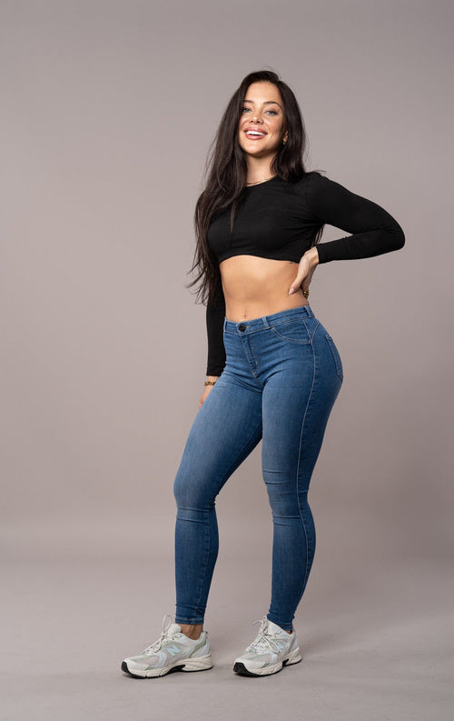 Contour Mid Waisted - Sapphire Blue