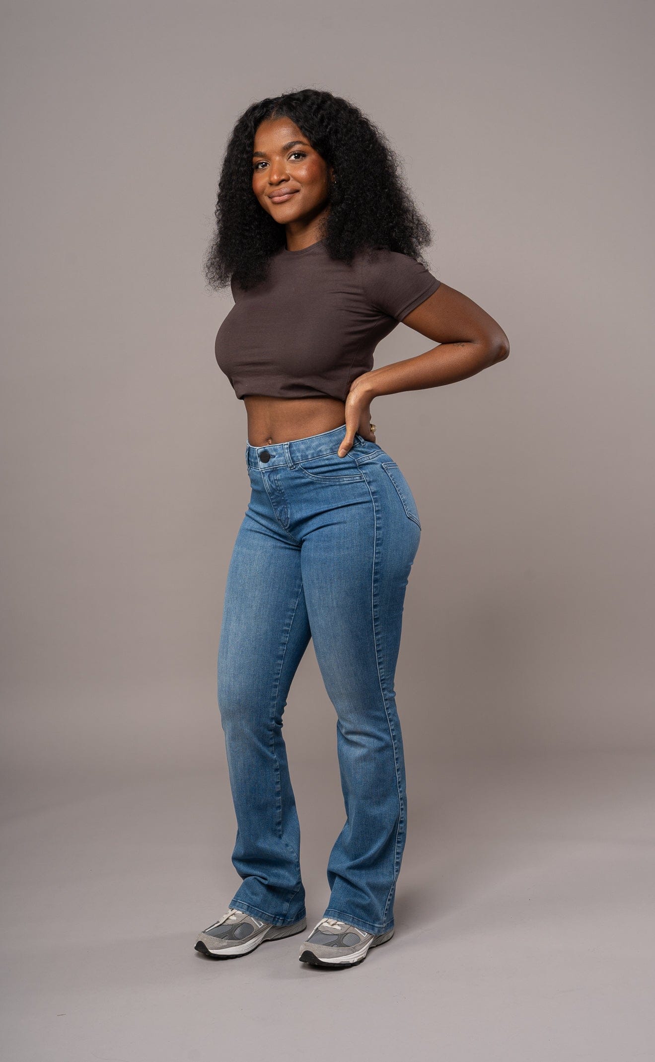 Flared Mid - Azure Blue