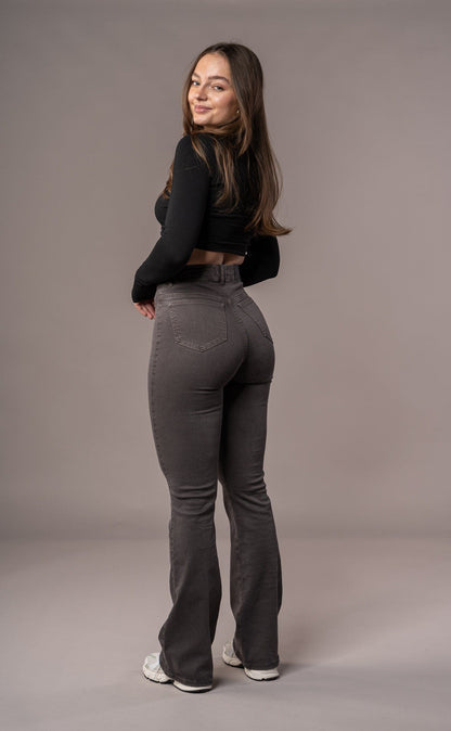 Pastel Flared - Charcoal